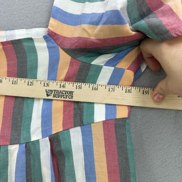 Madewell Square-Neck Mini Dress in Festival Stripe Size S - Picture 9 of 11